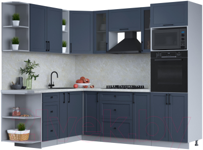 Готовая кухня Интерлиния Тренд 1.88x2.4 ВТ левая - фото