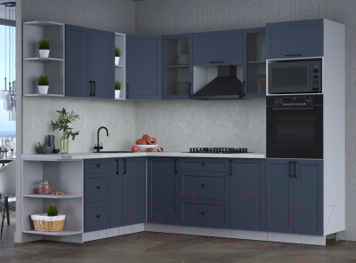 Готовая кухня Интерлиния Тренд 1.88x2.6 ВТ левая