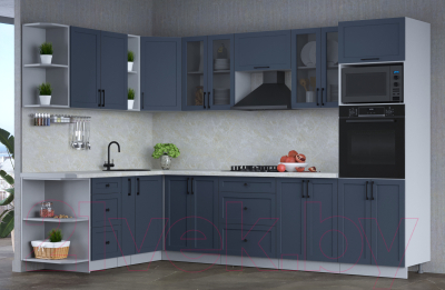 Готовая кухня Интерлиния Тренд 1.88x3.0 ВТ левая