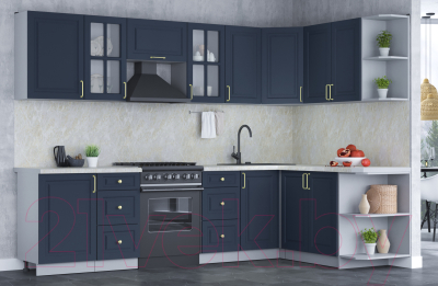 Готовая кухня Интерлиния Мила Шато 1.7x2.9 правая