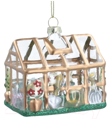 Елочная игрушка Gisela Graham Potting Shed Оранжерея / 1857 - фото