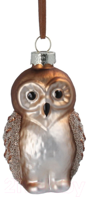 Елочная игрушка Gisela Graham Potting Shed Сова / 1642 - фото