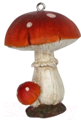 Елочная игрушка Gisela Graham Potting Shed Мухомор двойной / 11158_1 - фото