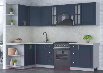 Готовая кухня Интерлиния Мила Шато 1.5x2.7 левая