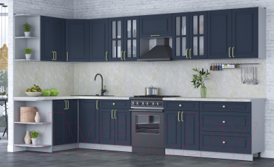 Готовая кухня Интерлиния Мила Шато 1.5x3.6 левая