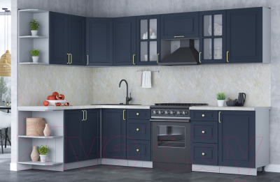 Готовая кухня Интерлиния Мила Шато 1.7x2.9 левая