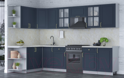 Готовая кухня Интерлиния Мила Шато 1.7x3.1 левая