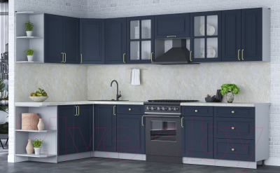 Готовая кухня Интерлиния Мила Шато 1.7x3.2 левая