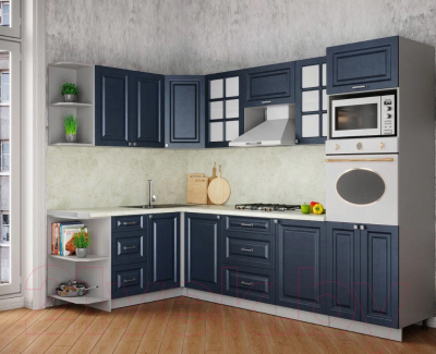 Готовая кухня Интерлиния Мила Шато 1.68x2.8 ВТ левая