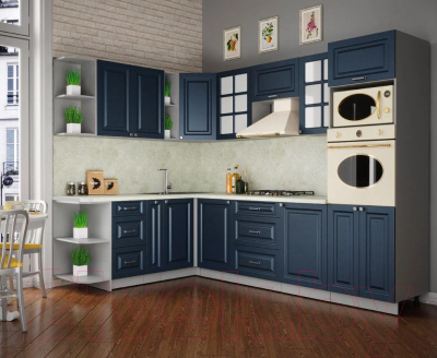 Готовая кухня Интерлиния Мила Шато 1.88x2.8 ВТ левая