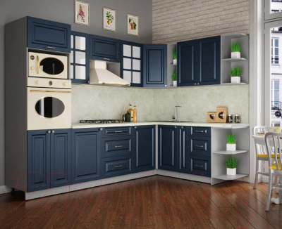 Готовая кухня Интерлиния Мила Шато 1.88x2.8 ВТ правая