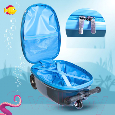 Чемодан на колесах ZINC Акула Сторми / ZC08531