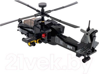 Конструктор Bondibon Военный десант вертолет / ВВ6132 (230эл)