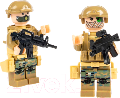 Конструктор Bondibon Военный десант вертолет / ВВ6132 (230эл)