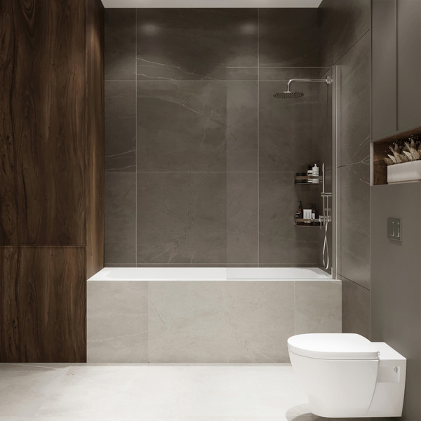 Стеклянная шторка для ванны Benetto BEN802 SLC