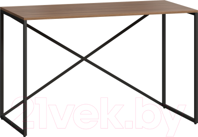 Письменный стол Loftyhome Мальборк Кросс мини / 1628017 (шимо темный) - фото