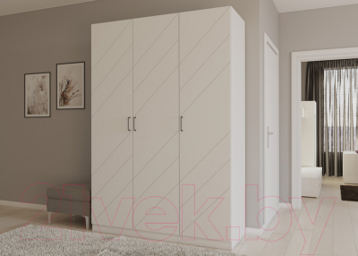 Шкаф Интермебель Марсель-1 / МР 01-01-MN (белый софт)