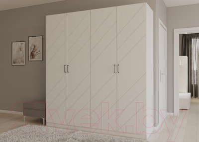 Шкаф Интермебель Марсель-7 / МР 01-07-MN (белый софт)