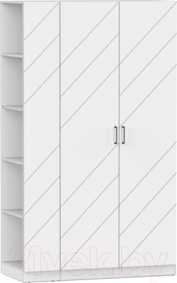 Шкаф Интермебель Марсель-12 / МР 01-12-MN (белый софт) - фото