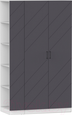 Шкаф Интермебель Марсель-12 / МР 01-12-MN (графит софт) - фото