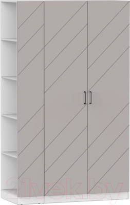 Шкаф Интермебель Марсель-12 / МР 01-12-MN (луна софт) - фото