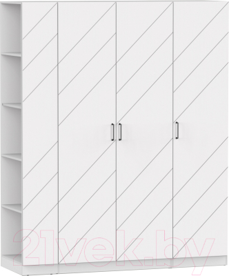 Шкаф Интермебель Марсель-24 / МР 01-24-MN (белый софт) - фото