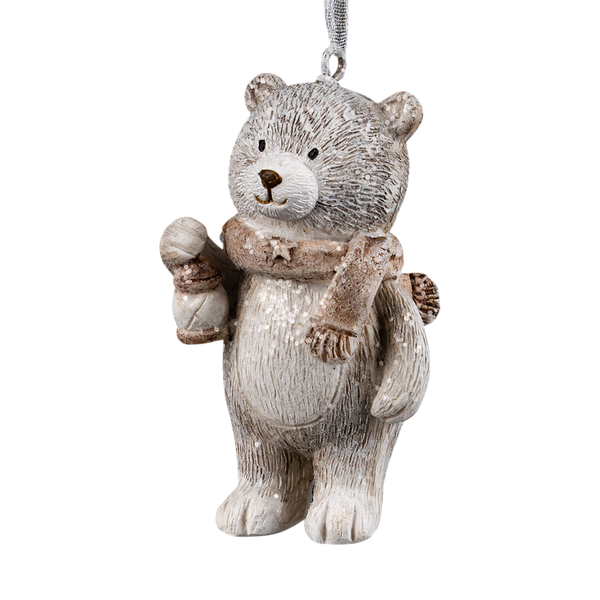 Елочная игрушка Erich Krause Decor. Мишка с фонарем / 58997 - фото