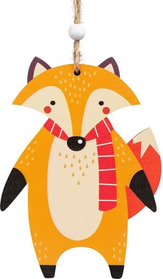 Елочная игрушка Erich Krause Decor. Лиса на прогулке / 58796 - фото