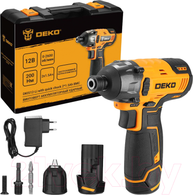 Аккумуляторный шуруповерт Deko DKIS12-Li / 063-4390 - фото