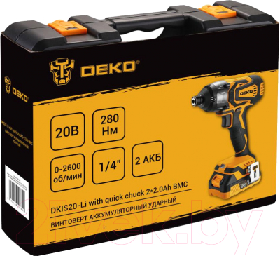 Аккумуляторный шуруповерт Deko DKIS20-Li / 063-4392