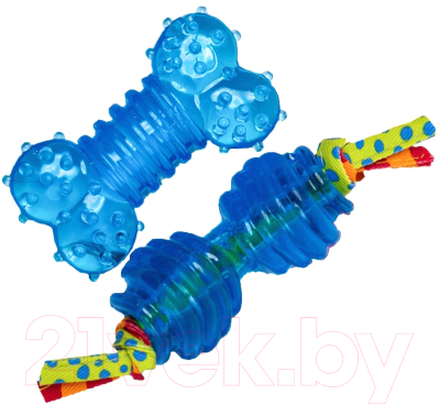 Набор игрушек для собак Petstages Орка косточка и гантеля / 234STEX - фото