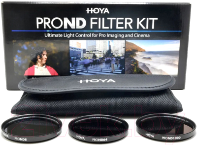 Светофильтр Hoya 62.0MM Pro ND Filter Kit 8/64/1000 / 24066069030 - фото