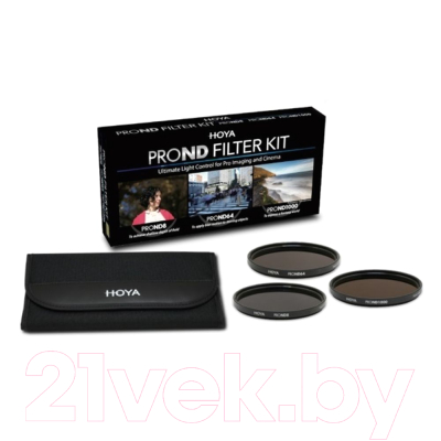 Светофильтр Hoya 77.0MM Pro ND Filter Kit 8/64/1000 / 24066069061 - фото