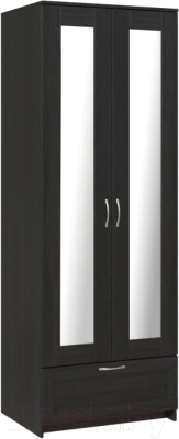 Шкаф Mio Tesoro Сириус 2-х створчатый 1 ящик 2.02.01.500.5 (дуб венге) - фото