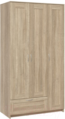 Шкаф Mio Tesoro Сириус 3-х створчатый 1 ящик 2.02.01.480.3 (дуб сонома) - фото