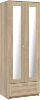 Шкаф Mio Tesoro Сириус 2-х створчатый 1 ящик 2.02.01.500.3 (дуб сонома) - фото