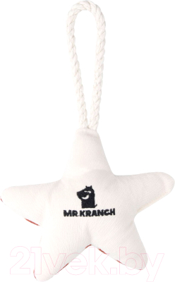 Игрушка для собак Mr. Kranch Звездочка с канатом и пищалкой / MKR80254