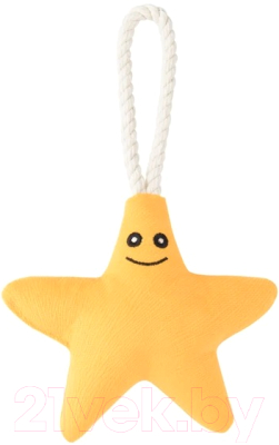 Игрушка для собак Mr. Kranch Звездочка с канатом и пищалкой / MKR80260 - фото
