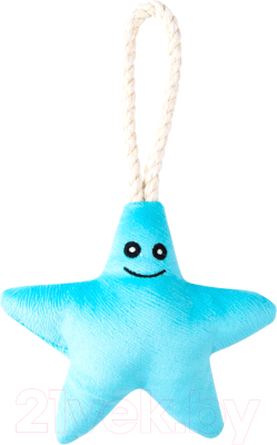 Игрушка для собак Mr. Kranch Звездочка с канатом и пищалкой / MKR80255 - фото