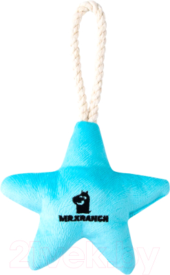 Игрушка для собак Mr. Kranch Звездочка с канатом и пищалкой / MKR80255