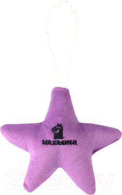 Игрушка для собак Mr. Kranch Звездочка с канатом и пищалкой / MKR80259
