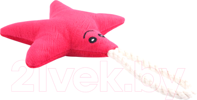 Игрушка для собак Mr. Kranch Звездочка с канатом и пищалкой / MKR80258