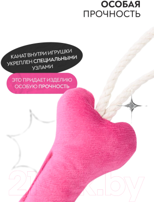 Игрушка для собак Mr. Kranch Косточка с канатом / MKR80249