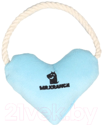 Игрушка для собак Mr. Kranch Сердечко с канатом и пищалкой / MKR80268
