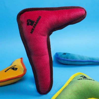 Игрушка для собак Mr. Kranch Бумеранг с пищалкой / MKR80242