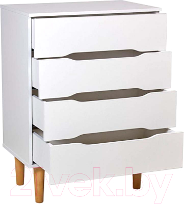 Комод Polini Kids Simple 3602 / 0002751.163 (белый/дуб каменный)