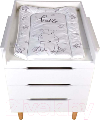 Комод Polini Kids Simple 3602 / 0002751.163 (белый/дуб каменный)