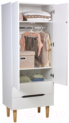 Шкаф Polini Kids Simple 3605 двухсекционный с ящиками / 0002752.163