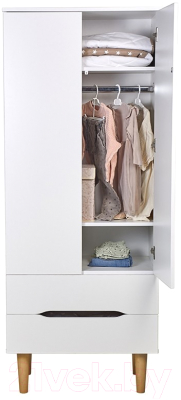 Шкаф Polini Kids Simple 3605 двухсекционный с ящиками / 0002752.163