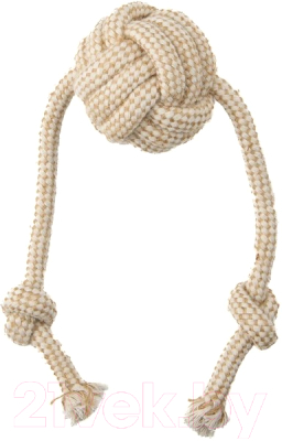 Игрушка для собак Mr. Kranch Мяч из каната на шнуре / MKR001127 - фото